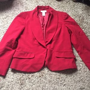 Worthington stretch, red blazer, worn once.